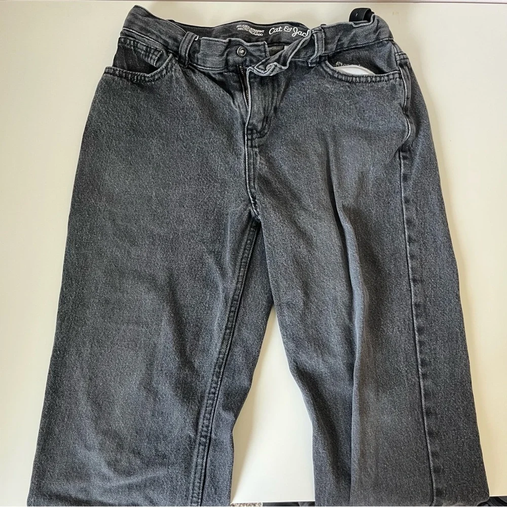 Lot of 3 pairs Cat & Jack Boys Straight and Relaxed Straight Jeans size 14 - Picture 2 of 9